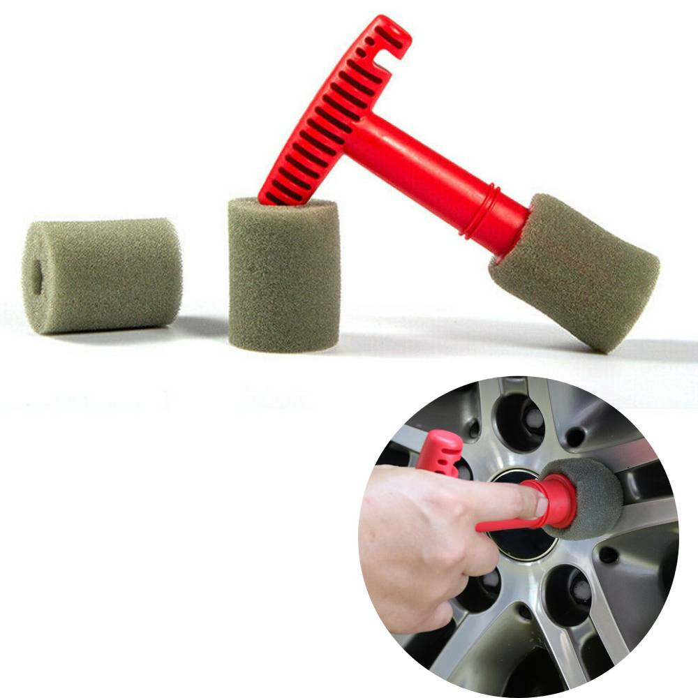 Goodhd Car Wheel Brush Kit For Auto Lug Nut Wheel Screw Clean Detailing