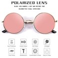 thumbnail image 2 of FEISEDY John Lennon Retro Round Polarized Sunglasses Women Men Spring Hinge Metal Frame B2528, 2 of 13