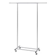 thumbnail image 2 of KFFKFF Mobile Garment Rack, Durable Apparel Rack with Wheel Locks, Extendable Hanging Rod, and Lower Shelf for Additional Storage, 2 of 9