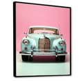 thumbnail image 2 of Designart "Vibrant 1950S Car In Pop Art Style I" Car Vintage Floater Framed Canvas Wall Art, 2 of 5
