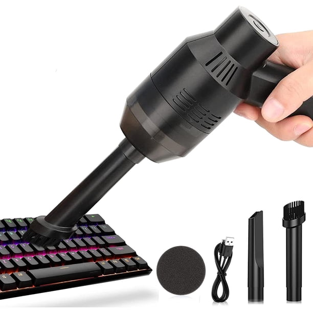Aspirador de teclado para computadora Potente mini aspirador recargable, aspirador inalámbrico portátil: la mejor herramienta de limpieza para polvo, gotas para computadora portátil, automóvil Sincero Electrónica