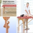 thumbnail image 6 of CHRUN Massage Table Portable Wide Massage Bed 84 Inches Spa Bed 2 Fold Table 9 Heigh Adjustable Carry Case Salon Face Cradle Red, 6 of 8
