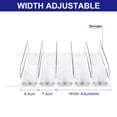 thumbnail image 4 of 5pc Drink Organizer for Refrigerator, Self Pushing Soda Can Organizer With Width Adjustable Drink Dispenser, White, 4 of 6