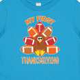 thumbnail image 4 of Inktastic My First Thanksgiving with Football Turkey Boys or Girls Baby T-Shirt, 4 of 5