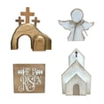thumbnail image 1 of Tomb Easter Wooden Angel House Laminated Tray Decoration, 1 of 8
