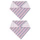thumbnail image 2 of Pet Triangle Towel 2Pcs Multi Polyester Adjustable Fit Cat Bib for Pet Using, 2 of 3