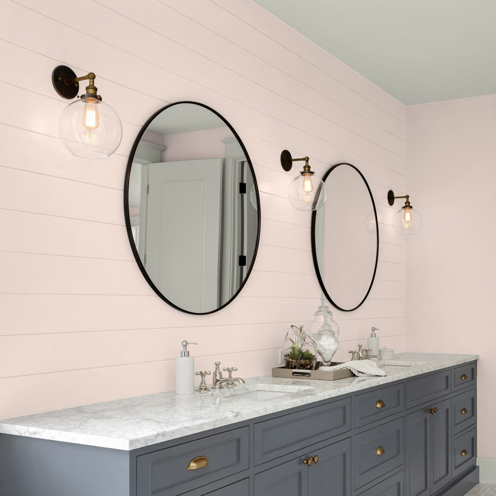Glidden Glidden Kitchen Bath and Laundry Winter Peach / Pink, Eggshell Interior Paint with Primer, 1 Gallon