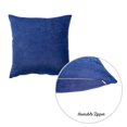 thumbnail image 5 of Set of 2 Sapphire Blue Brushed Twill Decorative Throw Pillow Covers, 5 of 5