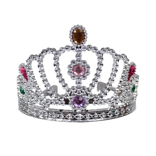 PLASTIC JEWELED TIARA 41/2"