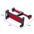 thumbnail image 3 of tumgatte Alloy Automobile Seat Vehicle-Mounted Rear Pillow-Mobile Phone Frame Flat Mobile Phone Frame Rotatable Telescopic (Card Deduction) Up to 60% off, 3 of 7