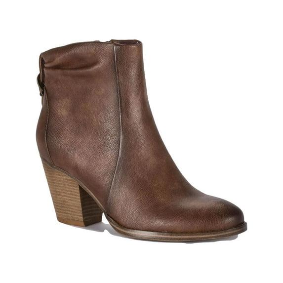 Baretraps Womens Charee Faux Leather Ankle Booties Brown 6.5 Medium (B,M)