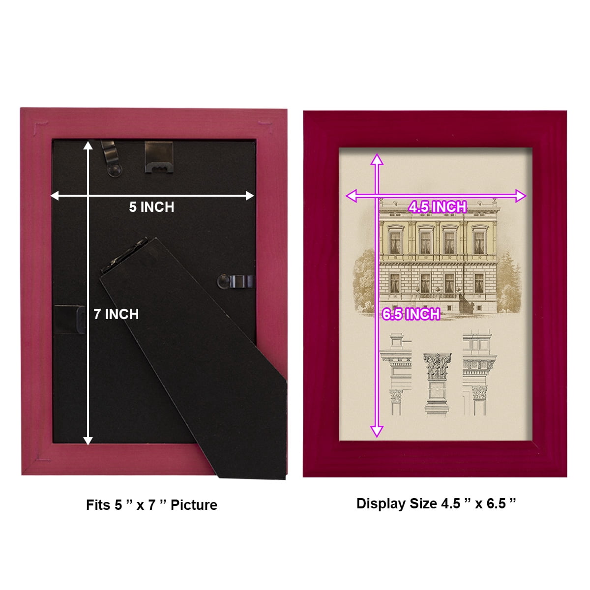 Estate & Plan IV -Framed Print w/glass-Cherry Red