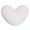 White, variant on Fiaya Women Soft Heart Shaped Pillow, 1pc Plush Cute Heart Cushion, 9.4x8.7inch Fluffy Throw Pillow Decorative Back Cushions for Bed Sofa Valentine's Day Gifts (White)