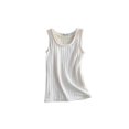 thumbnail image 1 of Qarigey Ropa interior gruesa, lencería para niñas, sin mangas, chaleco cálido con fondo, cuello para mujeres, diseño Simple, capa base Prendas para la parte del cuerpo Blanco Qarigey AP013488-04, 1 of 6