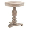thumbnail image 1 of Linon Bree Table d'Appoint Ronde en Bois 20 Pouces P x 24,5 Pouces H avec Base Piédestal Brun Naturel, 1 of 8