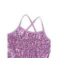 thumbnail image 5 of Zaldita Girls Sequin Ballet Tutu Dress Leotards Straps Dance Dress Stage Performance Dance Costumes Purple XXL, 5 of 7