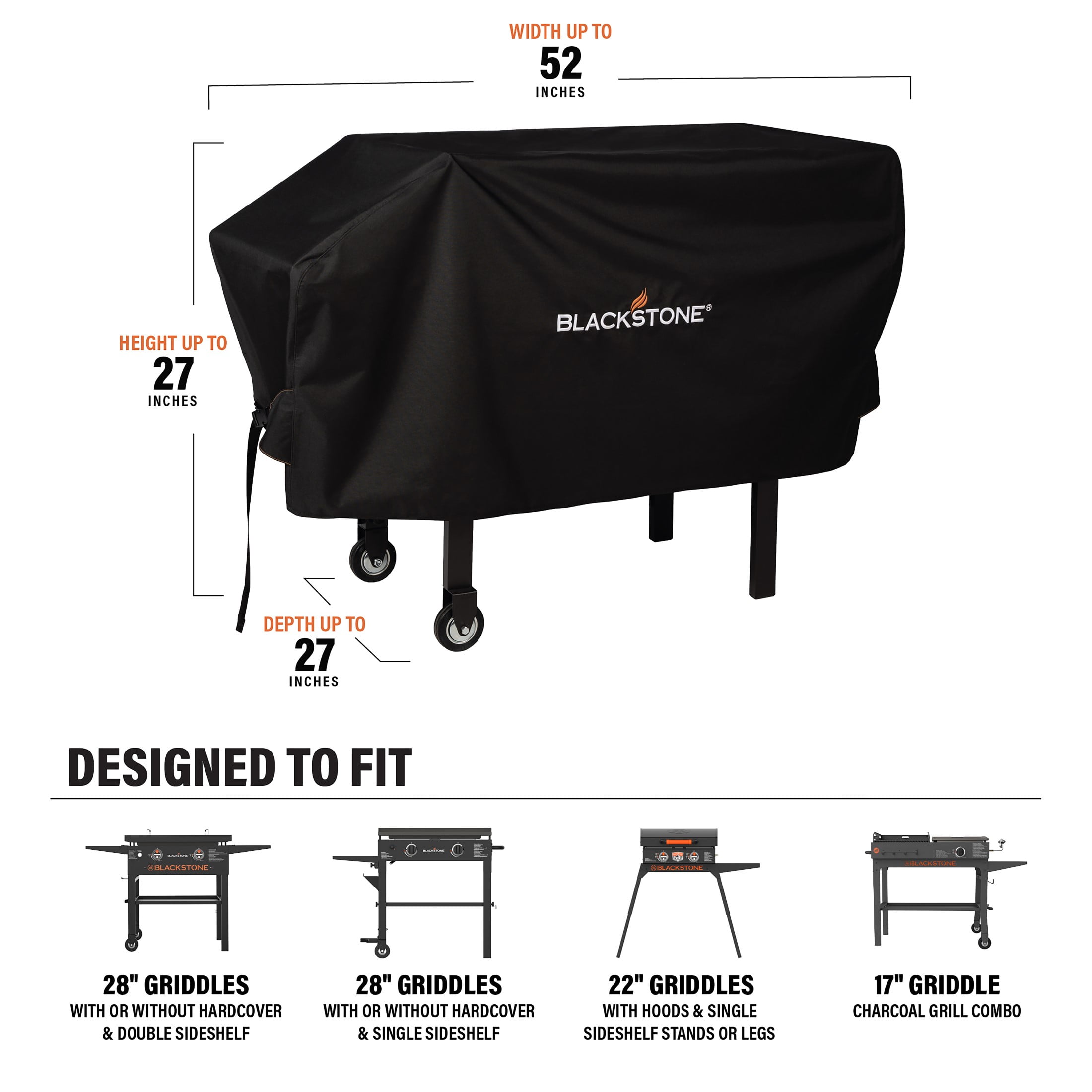 Blackstone 28” Griddle Cover – Fits up to 52" W x 27" D x 27" H