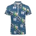 thumbnail image 4 of Anesthesia Men Zipper T-shirt Summer Casual Short Sleeve T-shirt Top, 4 of 7