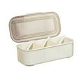 thumbnail image 5 of Hariumiu Condiment Server with Ice Tray Cold Serving Tray for Bar Fruit Salad Taco Multipurpose Chilled Condiment Caddy with Compartments And Separate Lids, 5 of 8