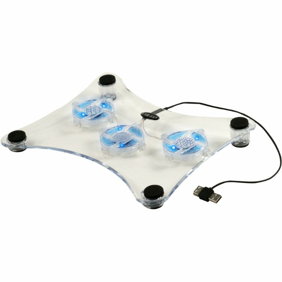 TG USBPowered Cooling Pad with 3 Fans and 6 LEDs