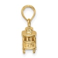 thumbnail image 2 of FJC Finejewelers 14k Yellow Gold Solid Polished 3d Trolley Car Charm, 2 of 6