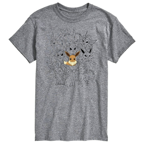 Pokémon - Eevee Group - Men's Short Sleeve Graphic T-Shirt