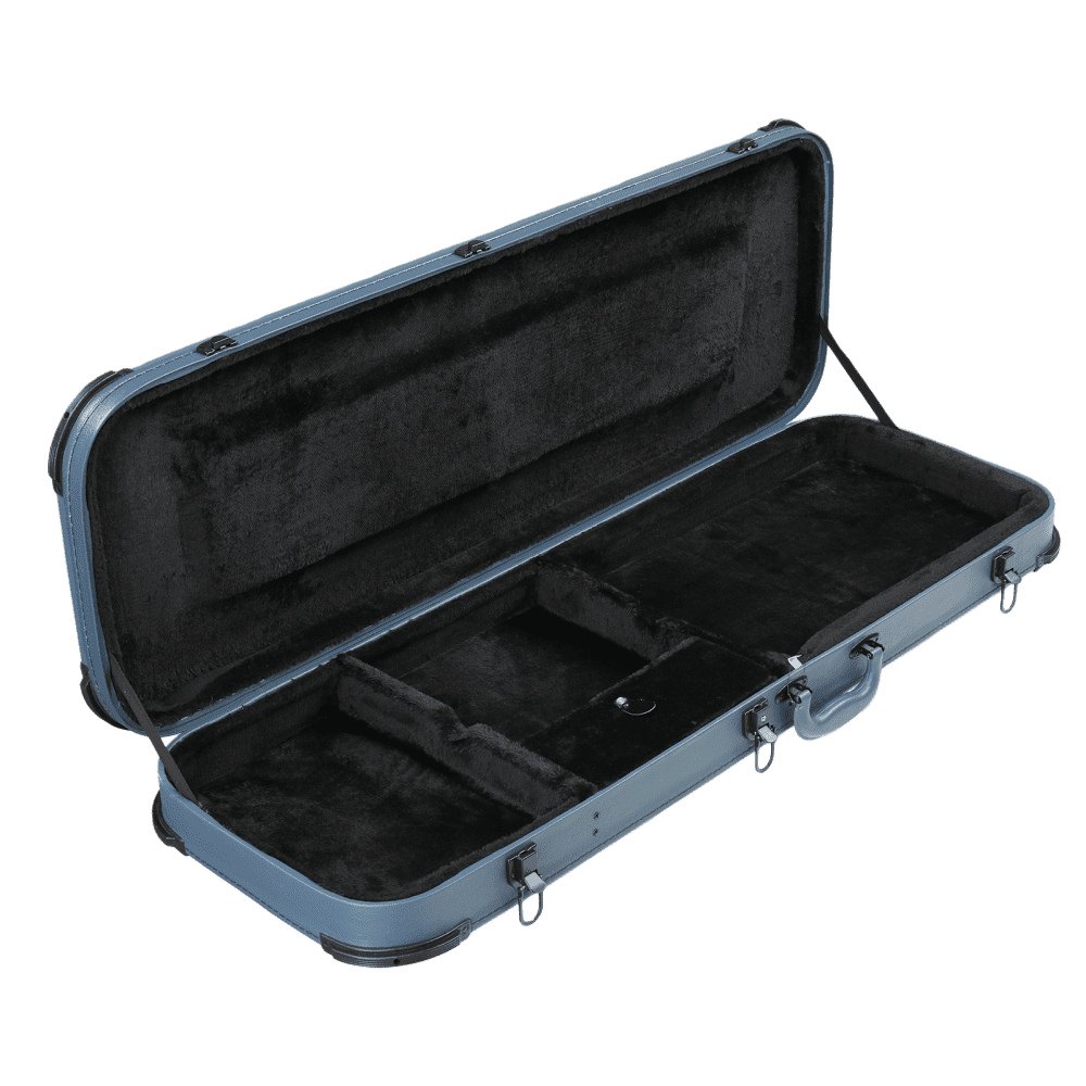Tcbosik Electric Guitar Hard Case with Lock for ST/TL/Burning Fire/170 Style, Blue