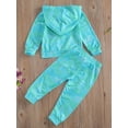 thumbnail image 3 of Springcmy Toddler Girls Tie Dye Outfits Sets Baby Girl Hoodies and Pants Baby Girl Outfits Sets, 3 of 6