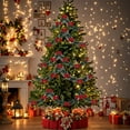 thumbnail image 6 of JeashCHAT 6.56 FT Christmas Garland with 12 Mini Bows, Christmas Tree Decorations, Tinsel Garland and Bowknot, Holiday Party Christmas Decorations for Window Fireplace Porch Wall Hanging Decor, 6 of 6