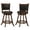 Chestnut/Black - Counter Height, variant on Broxton Upholstered Swivel Bar Chair Chestnut (Set of 2)