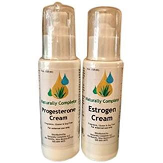 - Naturally Complete Estro Pack = Two 4 oz. Bottles with Measured Pump | One Progesterone & One Estrogen/Estriol 2 Natural Menopause Products in One Package | Non-GMO | Soy-Free
