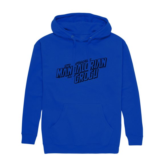 The Mandalorian And Grogu - Black Movie Logo - Men's Fleece Hoodie Sweatshirt
