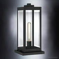 thumbnail image 4 of Urban Ambiance Luxury Modern Farmhouse Outdoor Post/Pier Light, Medium Size: 16" H x 7.5" W, with  Style Elements, Natural Black Finish, UQL1336 from The Quincy Collectio, 4 of 7
