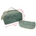thumbnail image 3 of Bolsa de cosméticos PU Bolsa de almacenamiento de cosméticos de gran capacidad 2 piezas para mujeres Regalos de vacaciones Ndcxsfigh Cuidado Belleza, 3 of 6