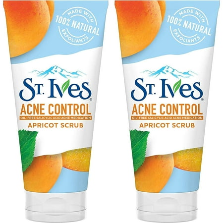St. Ives Acne Control, Apricot Scrub 6 Oz (Pack Of 2)