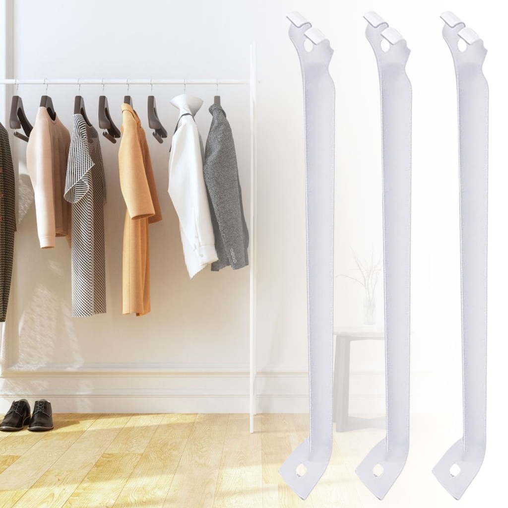 Sturdy Plastic 12Inch Wire Shelf Brackets for Home and Garage Daily Use