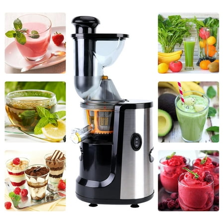 Kitchen juicer, slow cold press juicer keeps the original flavor of the fruit, large diameter easy to clean, suitable for all vegetables and