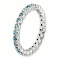 thumbnail image 3 of Bague en Argent Sterling Stackable Expressions Topaze Bleue Taille 9, 3 of 3