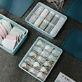 thumbnail image 4 of Youkk Plastic Space-saving Storage Box For Efficient Clothing Storage Sturdy And Durable Underwear Storage Light Blue 【10 Cells】, 4 of 6