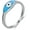 5, variant on Evil Eye Ring Sterling Silver Stackable Blue Protection evil eye Ring Gift for Women