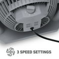 thumbnail image 6 of Holmes Blizzard Air Circulator Fan, 3 Speeds, 90° Tilt, Removable Grill, Cool Grey, 6 of 10
