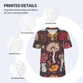 thumbnail image 3 of KLL Forest Wild Mushroom for Men's Baseball Shirts,Short Sleeve Casual Shirts Button Down Shirt for Men Beach Summer Wedding Shirt-Small, 3 of 7
