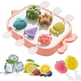 thumbnail image 1 of 6 Pieces Mini Bpa Free Silicone Popsicle Mold, Popsicle Mold with Reusable Easy Release Stick Makes Homemade Ice Cream Mold DIY Popsicle Mold for Kids, 1 of 5
