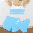 thumbnail image 5 of CAUYDY Toddler Baby Girl Bikini Swimsuit Set 3 Piece Set Bathing Suit with Cover Ups 2T 3T 4T 5T 6T 7T 8T 9T 10T 11T 12T Children Kid Girls Summer Swimwear (Sizes 9-10 Years,H03-Sky Blue), 5 of 5