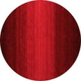thumbnail image 1 of Ahgly Company Indoor Round Abstract Red Contemporary Area Rugs, 6' Round, 1 of 4