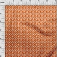 thumbnail image 2 of oneOone Viscose Chiffon Orange Fabric Geometric Bandhani Craft Projects Decor Fabric Printed By The Yard 42 Inch Wide, 2 of 4