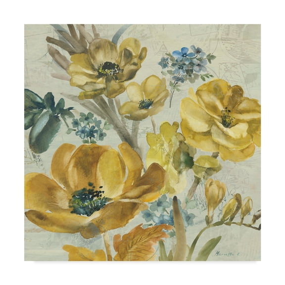 Trademark Fine Art 'Wildflowers Bouquet 2' Canvas Art by Marietta Cohen Art And Design