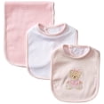 thumbnail image 1 of Conjunto de Babero y Eructo Little Me Rosa para Niña Talla Única, 1 of 8