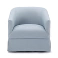 thumbnail image 5 of Home Square Polyester Fabric Swivel Accent Chair in Sky Blue - Set of 2, 5 of 11
