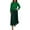 Green, variant on Women's Solid Color Long Sleeve Jumperand Pleated Bottom Dress Fashion Casual Patchwork Crewneck Spring Dresses Black L